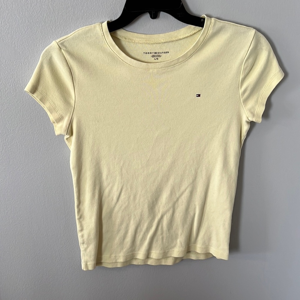 Pastel Yellow Short Sleeve Top